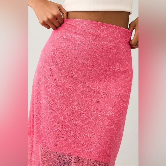 NWT By Anthropologie Sheer Lace Mermaid Skirt - Picture 5 of 5